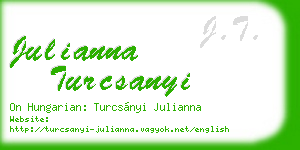 julianna turcsanyi business card