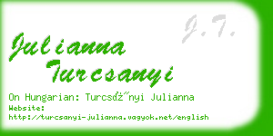 julianna turcsanyi business card